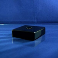 LED Lighted Gloss Black Wood Award Base (4.5"x4.5"x1")